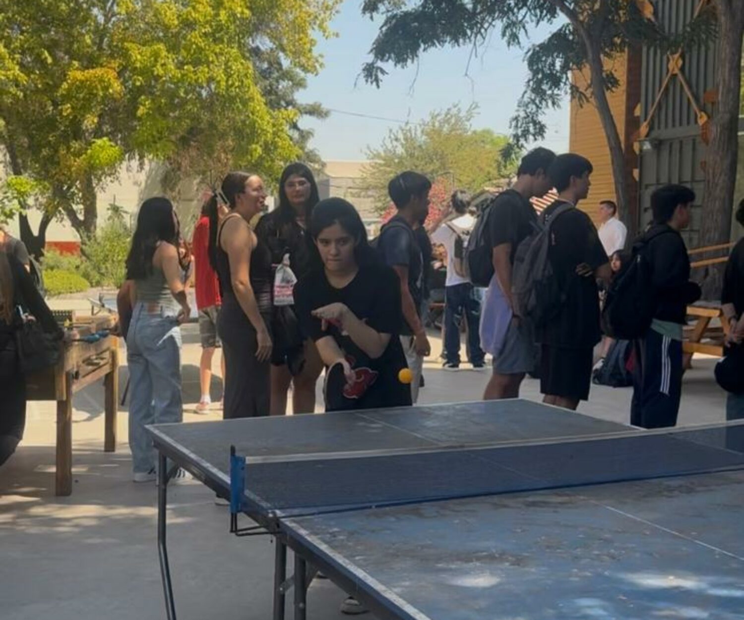 Ganadora del torneo de ping-pong